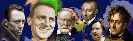Zola, Camus, Vian, Hugo, Ronsard, Balzac, Chateaubriand