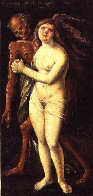 Hans Baldung Grien : La Jeune fille et la Mort (1517)