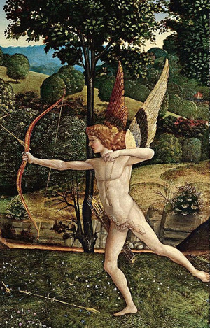 Gherardo di Giovanni del Fora, Le Combat de l'Amour et de la Chastet, dtail