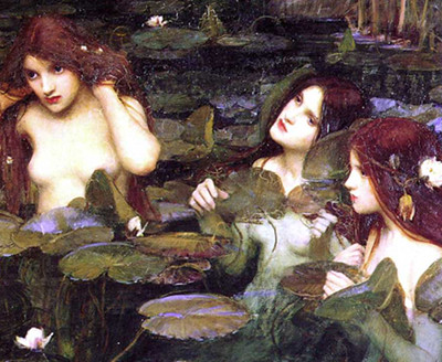Waterhouse : Hylas et les
                    nymphes (dtail)