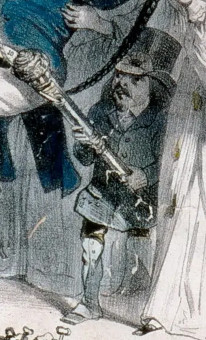 Grandville 1839, La Grande course au clocher académique Grandville 1839, La Grande course au clocher académique