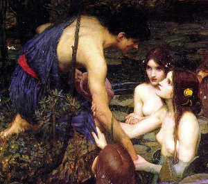 Waterhouse, Hylas et les nymphes (dtail)