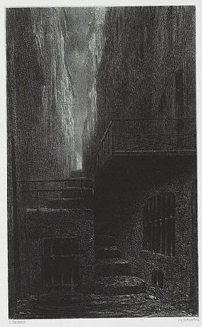 Rue de la Vieille Lanterne, par Célestin Nanteuil Rue de la Vieille Lanterne, par Célestin Nanteuil